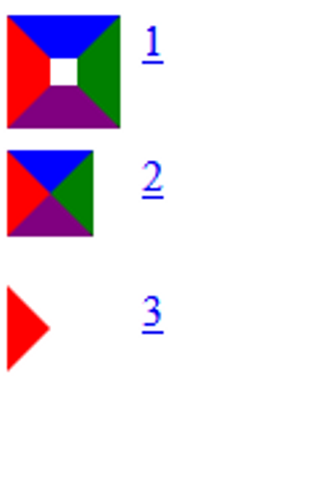 Illustration of border as triangle